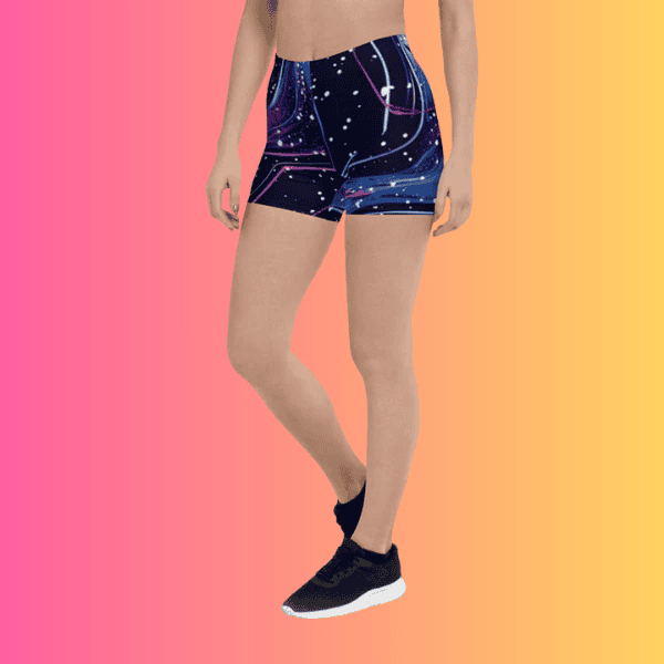 Vibrant Abstract Rave Shorts for EDM Festivals
