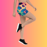 Neon Leopard Festival Shorts - Ultimate Rave Gear for Bold Style