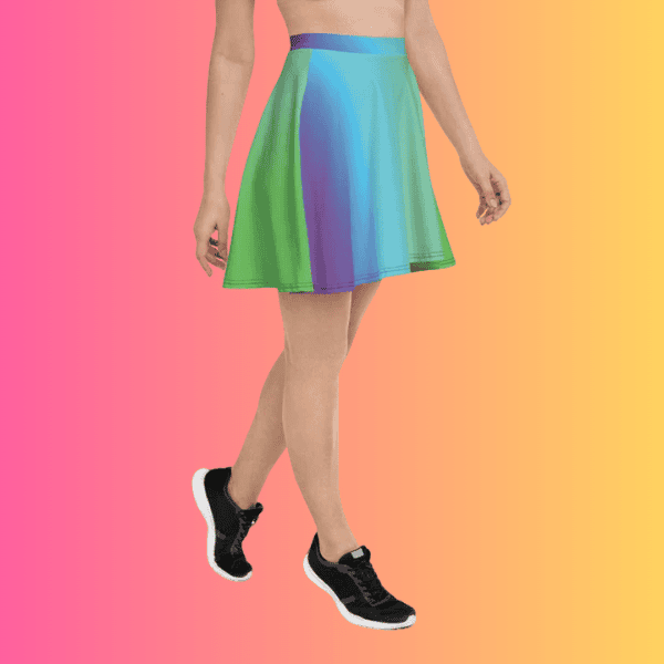 Vibrant Radiant Skater Skirt - Your Ultimate Festival Essential for EDM Raves