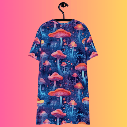 Ultimate Playful Festival T-Shirt Dress for EDM Enthusiasts
