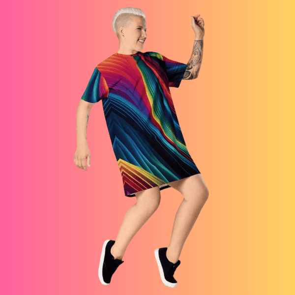 Vibrant Versatile T-Shirt Dress for Festivals and Everyday Adventures