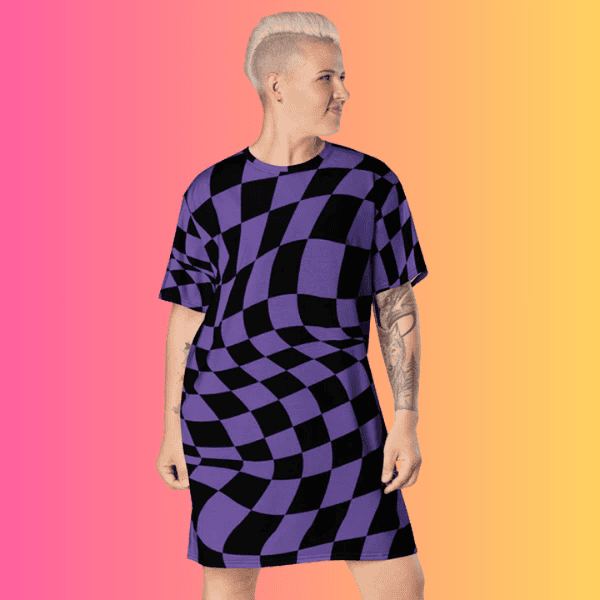 Custom Versatile Festival T-Shirt Dress for EDM Vibes