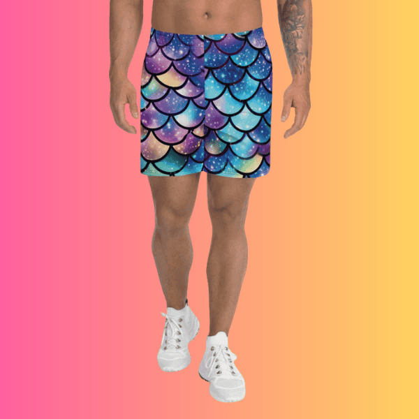 All-Over Print Unisex Athletic Long Shorts for Festivals and Raves