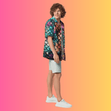 Mermaid Scale Button-Up Festival Shirt