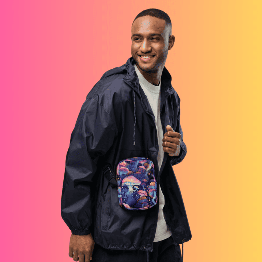 Playful Utility Crossbody Bag for Festivals and Raves