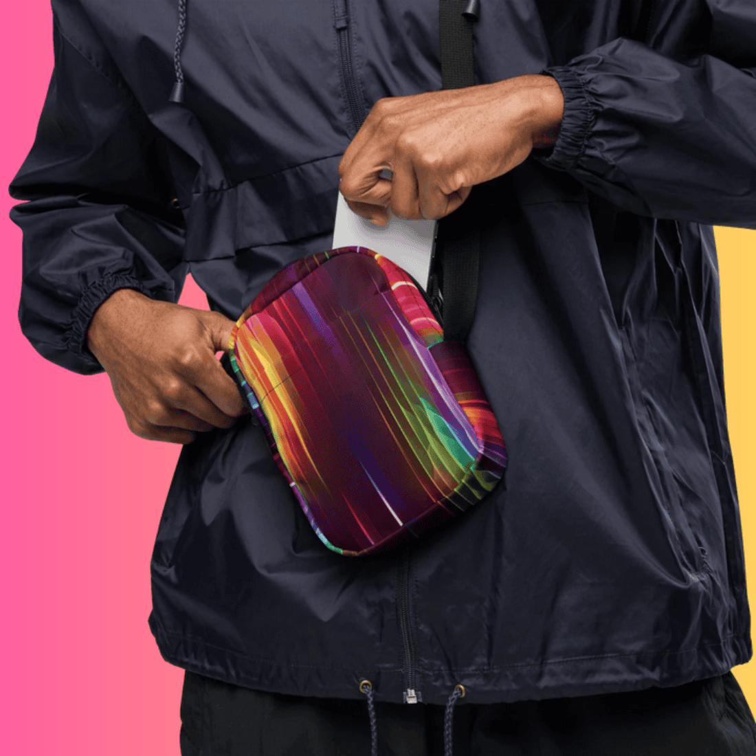 Vibrant Utility Crossbody Bag for Festival Goers