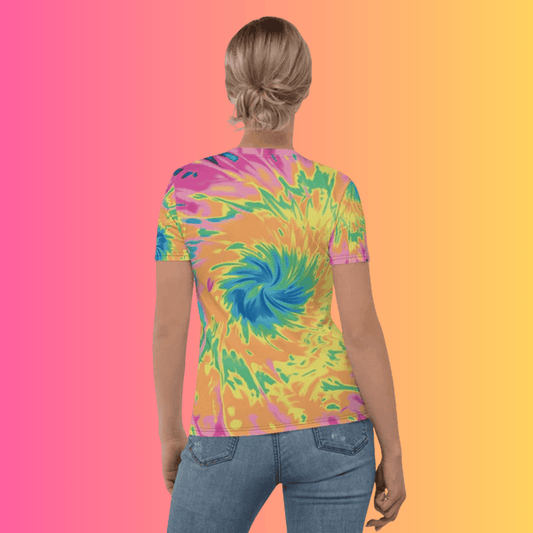 Vibrant Tie-Dye Festival T-Shirt for Women - Perfect Rave Gear