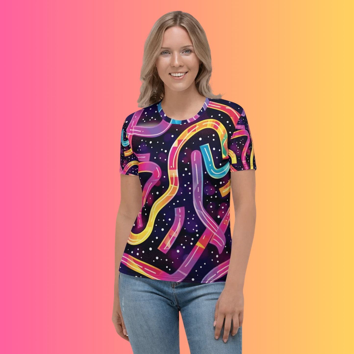 Abstract Festival Women's T-shirt - Rave Ready - EDMFestieGear.com