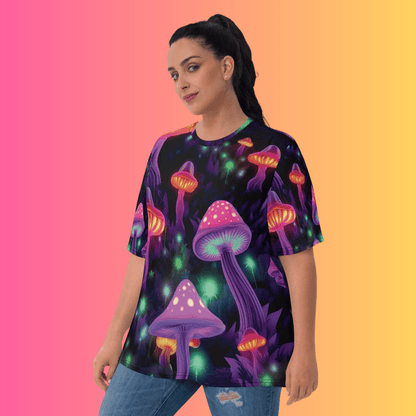 Bold Mushroom Festival T-Shirt for Women - Perfect for Raves