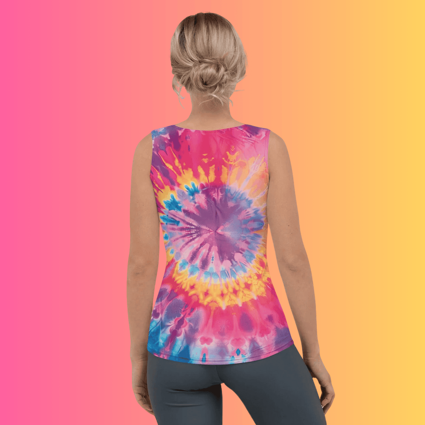 Vivid Tie-Dye Festival Tank Top for Raves and Music Festivals
