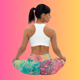 Custom Tie-Dye Yoga Leggings for Raves & Festivals - EDMFestieGear.com