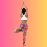 Vibrant Tie-Dye Yoga Leggings for Raves and Festivals