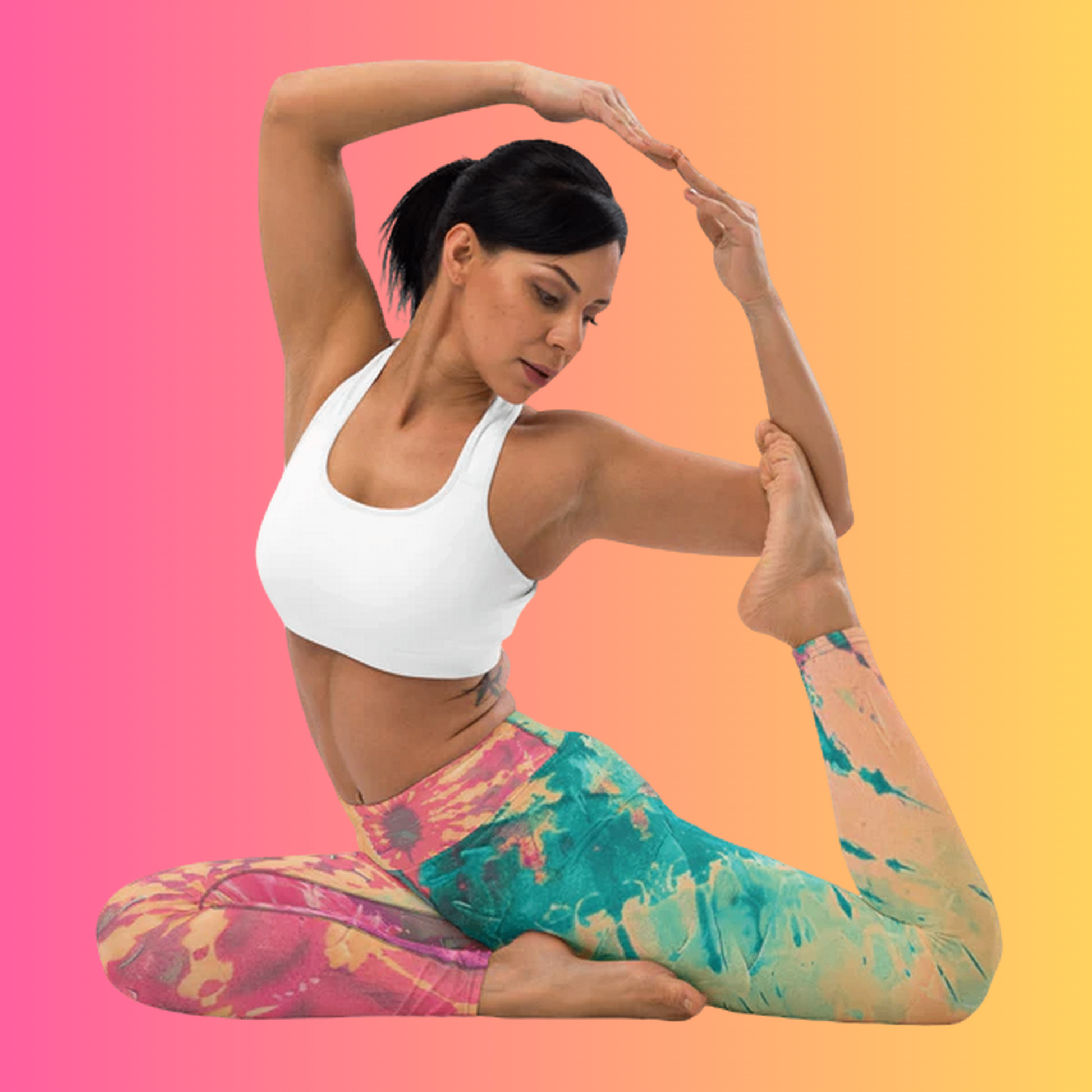 Custom Tie-Dye Yoga Leggings for Raves & Festivals - EDMFestieGear.com