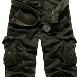 Mens Relaxed Fit Cotton Cargo Shorts  Summer Style