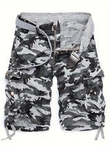 Mens Relaxed Fit Cotton Cargo Shorts  Summer Style