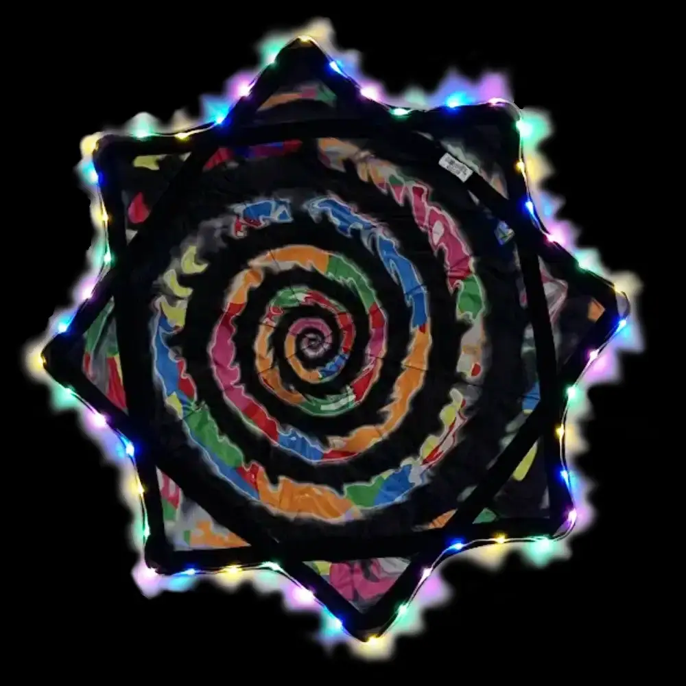 Mougee Spark Flow Star - AIR 28" MIDWAY 24" MINI 21" MICRO 13" - Rechargeable Multi-Colored LED Lights - 3 Modes