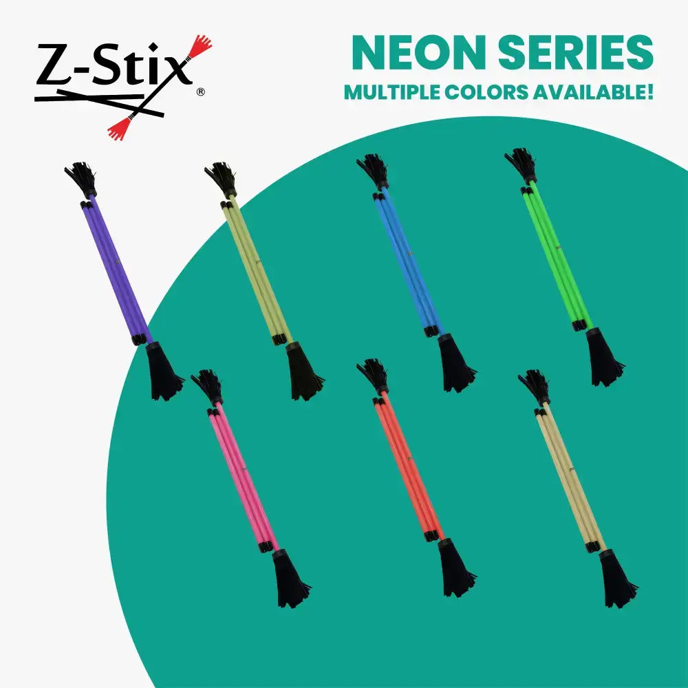 Z-Stix Hand Made Professional Flower Sticks-Devil Sticks- Neon Series